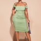 SHEIN BAE plus Size St Patrick Green Outfit Green Dress Spring Break Cheap Summer Spring Dress Pastel Dress Beach Women Dresses Long Beach Summer Dress,Birthday Dresses for Women