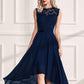 Women'S Formal Retro Lace Style Bridesmaid Maxi Dress (Medium, A-Navy Blue)
