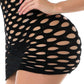 Sexy Womens Strapless Fishnet Lingerie Sleepwear Mini Dress Tube Chemise Bodysuit One Size