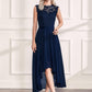 Women'S Formal Retro Lace Style Bridesmaid Maxi Dress (Medium, A-Navy Blue)