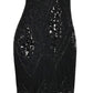 Women'S Flapper Dresses 1920S Sequins Art Deco Gatsby Cocktail Dress with Sleeve