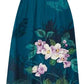 Summer Vintage Beach Dress Sleeveless Flowy Swing Sundress Floral Print Long Dresses