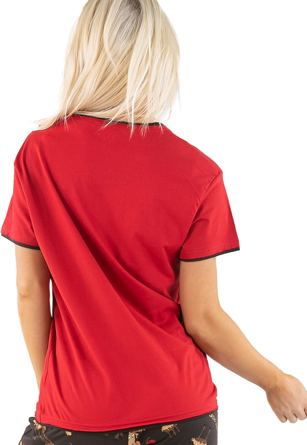 Pajamas for Women, Cute Pajama Pants and Top Separates, Chocolate, Moose, Animal (Xx-Large)