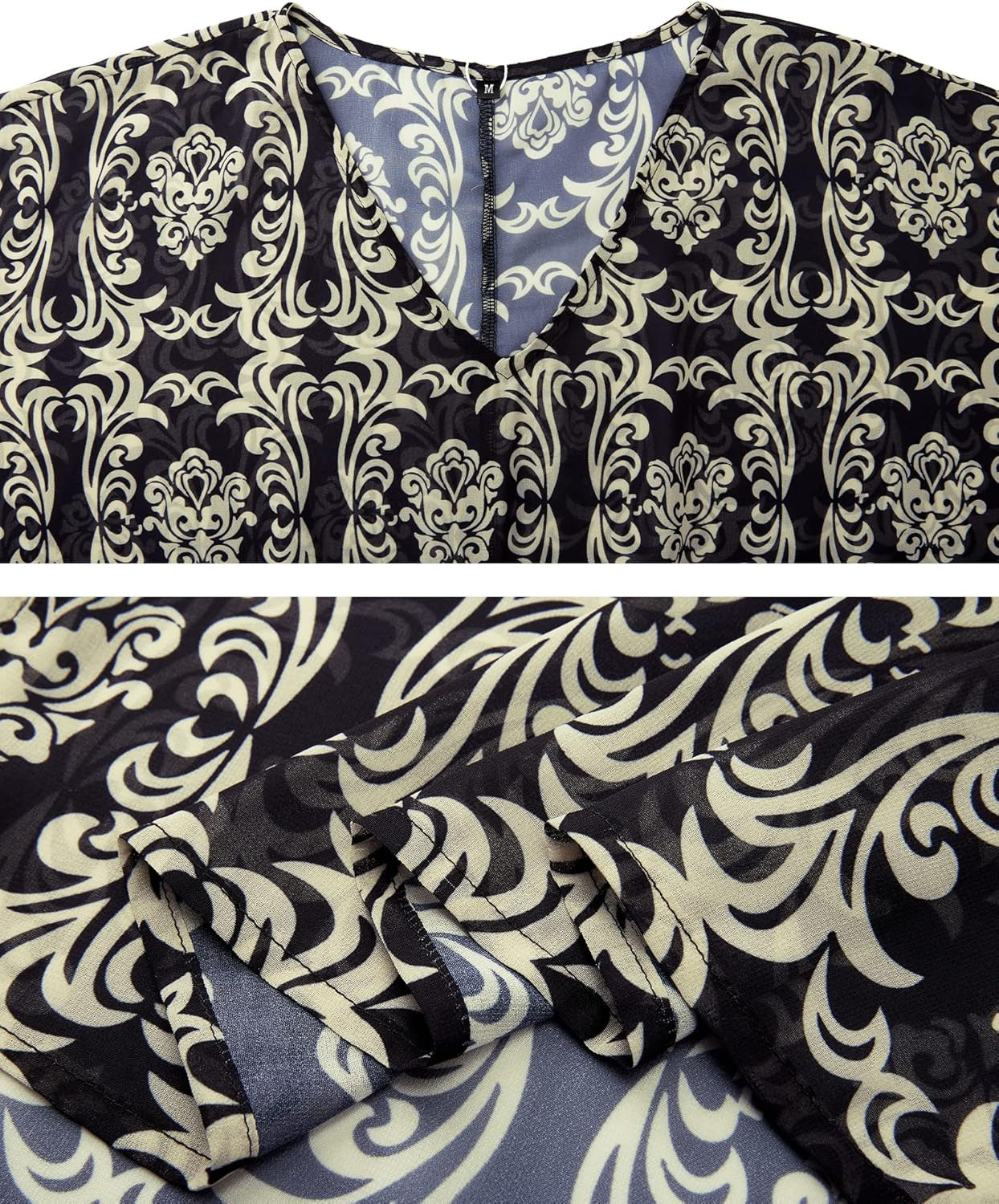 Women Swim Cover up Summer Swimsuit Hawaiian Beach Bikini Swimwear Chiffon Bathing Suit Tunic Dress (Floral 16, Large)