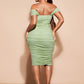 SHEIN BAE plus Size St Patrick Green Outfit Green Dress Spring Break Cheap Summer Spring Dress Pastel Dress Beach Women Dresses Long Beach Summer Dress,Birthday Dresses for Women