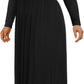 Women'S plus Size Maxi Dresses for Curvy Women Casual Long Dress XL-6XL