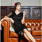 Women'S Flapper Dresses 1920S Sequins Art Deco Gatsby Cocktail Dress with Sleeve