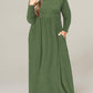 Women'S plus Size Maxi Dresses for Curvy Women Long Sleeve Casual Dress