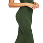 Women'S Sexy Striped Bodycon Maxi Dress Strappy Backless Summer Evening Party Dresses Dark Green X-Large
