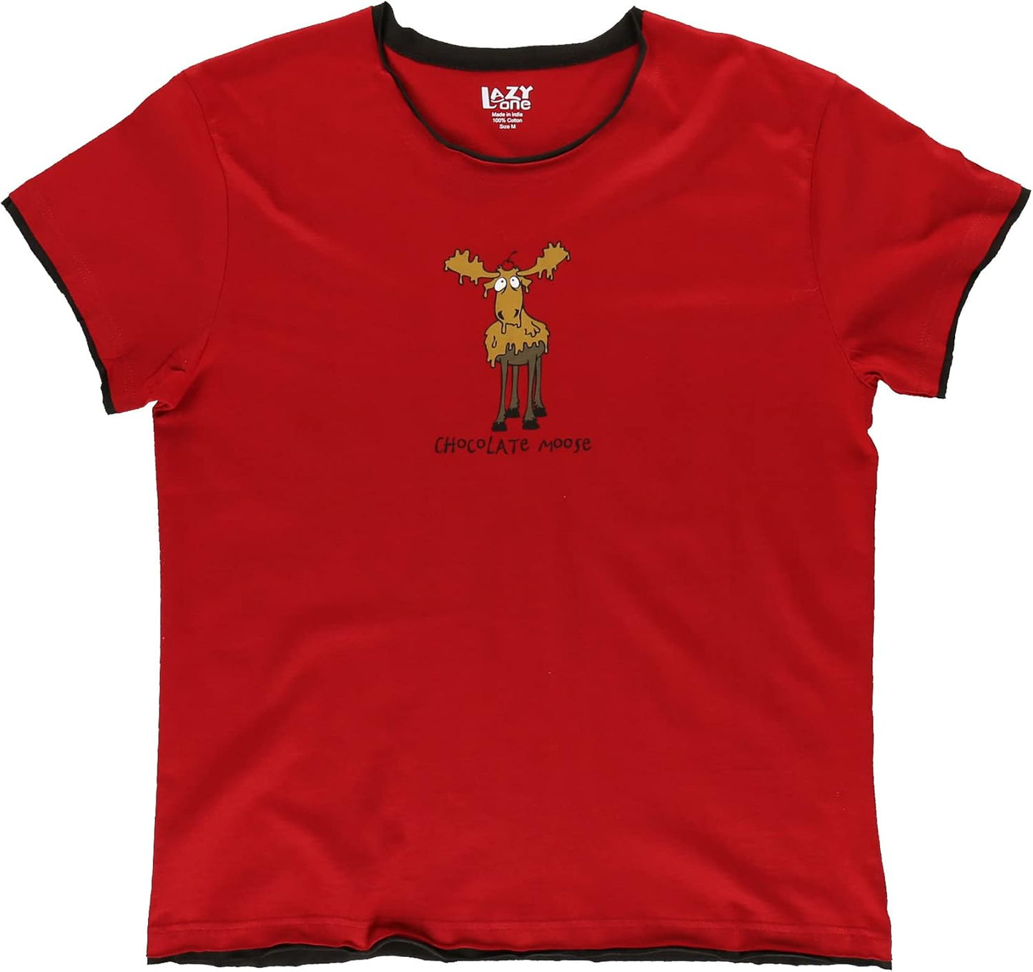 Pajamas for Women, Cute Pajama Pants and Top Separates, Chocolate, Moose, Animal (Xx-Large)