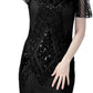 Women'S Flapper Dresses 1920S Sequins Art Deco Gatsby Cocktail Dress with Sleeve