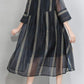 Women'S Summer Half Sleeve Tulle Dress Casual Loose Fit Organza Funky Dress GY2280