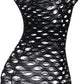 Sexy Womens Strapless Fishnet Lingerie Sleepwear Mini Dress Tube Chemise Bodysuit One Size
