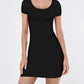 Women'S Summer Bodycon Dress Short Sleeve Scoop Neck Sexy Casual Stretchy T Shirt Mini Dresses