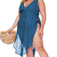 Ladies Cover Ups Sheer Swimwear Coverup Sexy V Neck Beach Dresses,Small