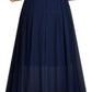 Women'S Formal Retro Lace Style Bridesmaid Maxi Dress (Medium, A-Navy Blue)